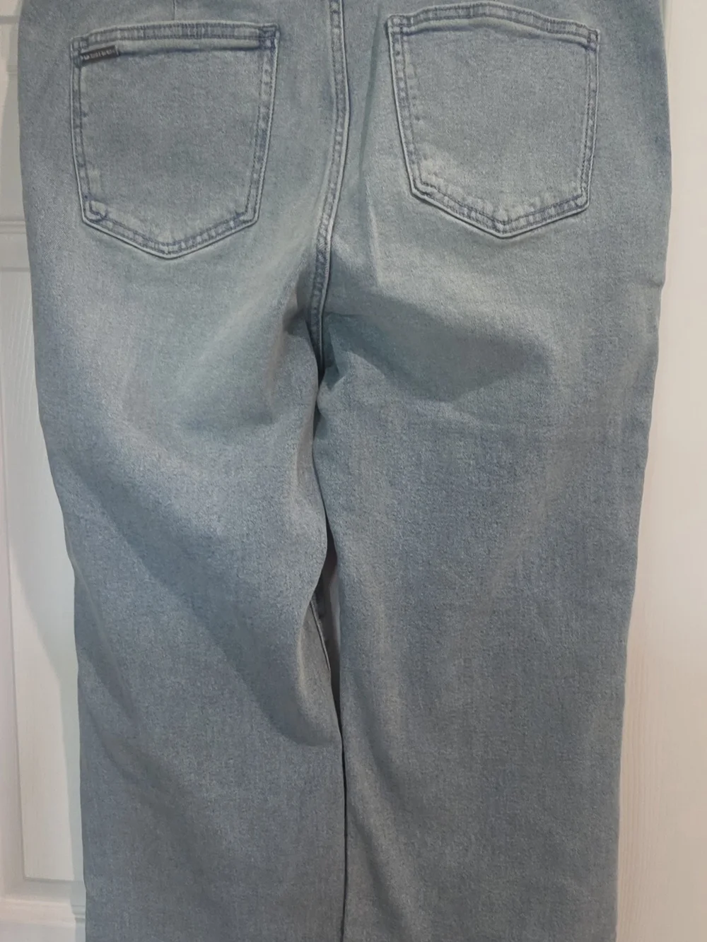 Michael Kors Light Blue Straight Leg High Rise Bootcut Button-Fly Jeans NWT